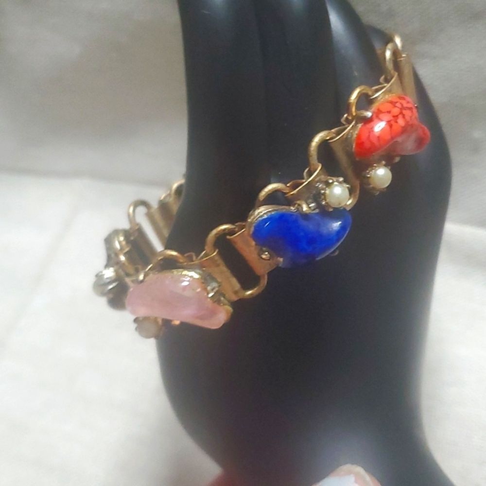 Vintage Book Chain Bracelet